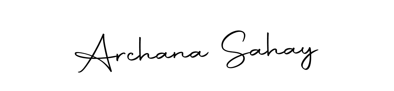 You should practise on your own different ways (Autography-DOLnW) to write your name (Archana Sahay) in signature. don't let someone else do it for you. Archana Sahay signature style 10 images and pictures png