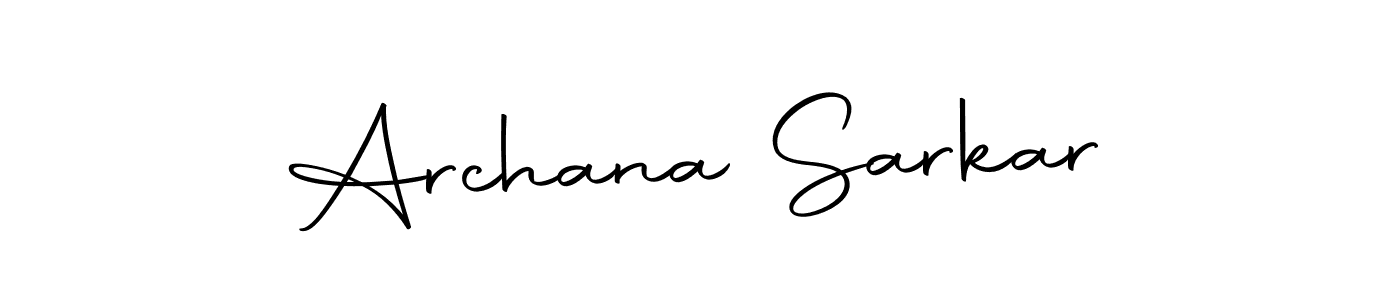 How to make Archana Sarkar name signature. Use Autography-DOLnW style for creating short signs online. This is the latest handwritten sign. Archana Sarkar signature style 10 images and pictures png