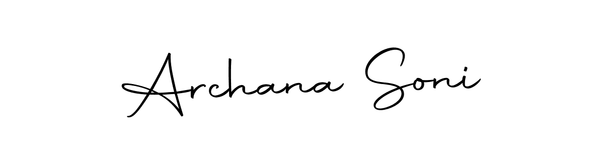 You can use this online signature creator to create a handwritten signature for the name Archana Soni. This is the best online autograph maker. Archana Soni signature style 10 images and pictures png