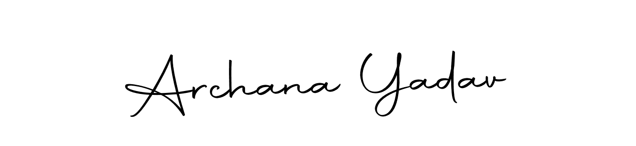 You should practise on your own different ways (Autography-DOLnW) to write your name (Archana Yadav) in signature. don't let someone else do it for you. Archana Yadav signature style 10 images and pictures png