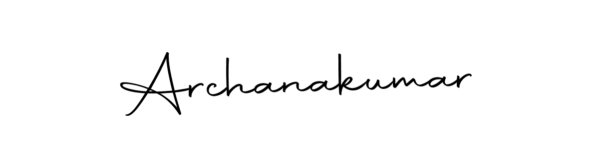 How to make Archanakumar signature? Autography-DOLnW is a professional autograph style. Create handwritten signature for Archanakumar name. Archanakumar signature style 10 images and pictures png