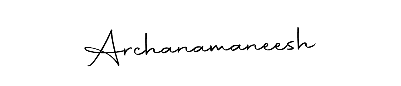 Archanamaneesh stylish signature style. Best Handwritten Sign (Autography-DOLnW) for my name. Handwritten Signature Collection Ideas for my name Archanamaneesh. Archanamaneesh signature style 10 images and pictures png