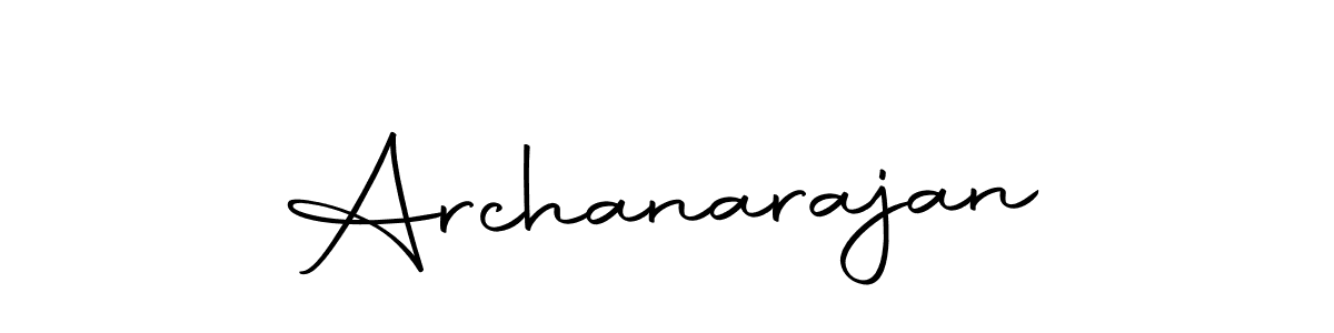 Make a beautiful signature design for name Archanarajan. With this signature (Autography-DOLnW) style, you can create a handwritten signature for free. Archanarajan signature style 10 images and pictures png