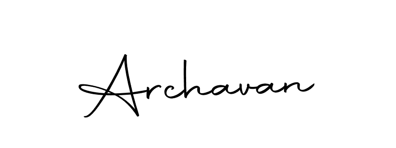 Make a beautiful signature design for name Archavan. With this signature (Autography-DOLnW) style, you can create a handwritten signature for free. Archavan signature style 10 images and pictures png