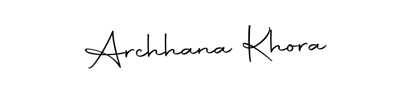 if you are searching for the best signature style for your name Archhana Khora. so please give up your signature search. here we have designed multiple signature styles  using Autography-DOLnW. Archhana Khora signature style 10 images and pictures png