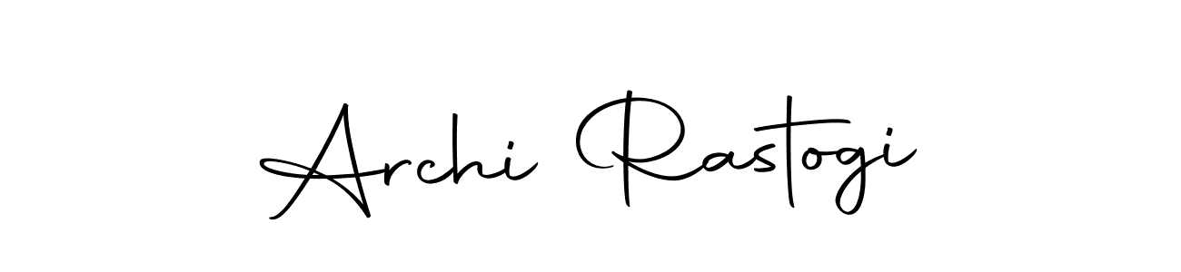 Design your own signature with our free online signature maker. With this signature software, you can create a handwritten (Autography-DOLnW) signature for name Archi Rastogi. Archi Rastogi signature style 10 images and pictures png