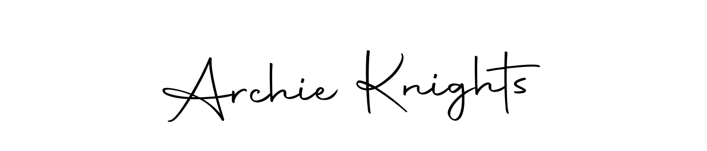 Make a beautiful signature design for name Archie Knights. Use this online signature maker to create a handwritten signature for free. Archie Knights signature style 10 images and pictures png