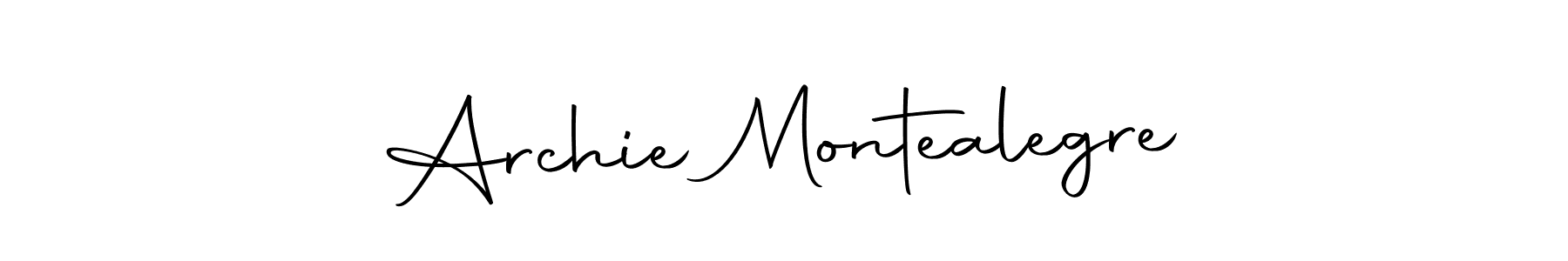 Use a signature maker to create a handwritten signature online. With this signature software, you can design (Autography-DOLnW) your own signature for name Archie Montealegre. Archie Montealegre signature style 10 images and pictures png