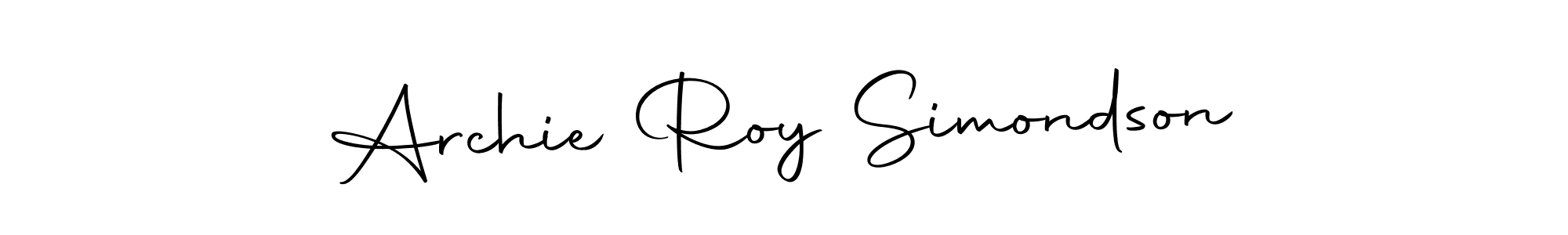 Autography-DOLnW is a professional signature style that is perfect for those who want to add a touch of class to their signature. It is also a great choice for those who want to make their signature more unique. Get Archie Roy Simondson name to fancy signature for free. Archie Roy Simondson signature style 10 images and pictures png