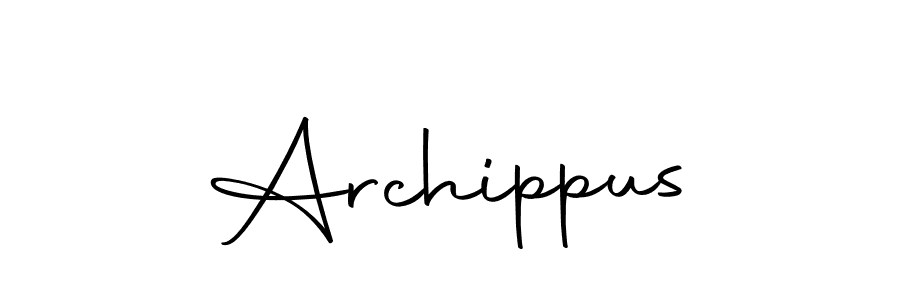 Design your own signature with our free online signature maker. With this signature software, you can create a handwritten (Autography-DOLnW) signature for name Archippus. Archippus signature style 10 images and pictures png