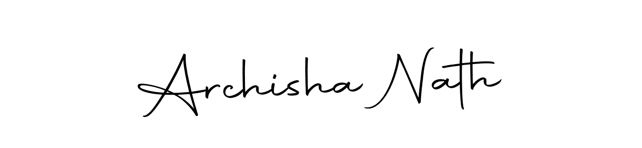 Make a beautiful signature design for name Archisha Nath. Use this online signature maker to create a handwritten signature for free. Archisha Nath signature style 10 images and pictures png