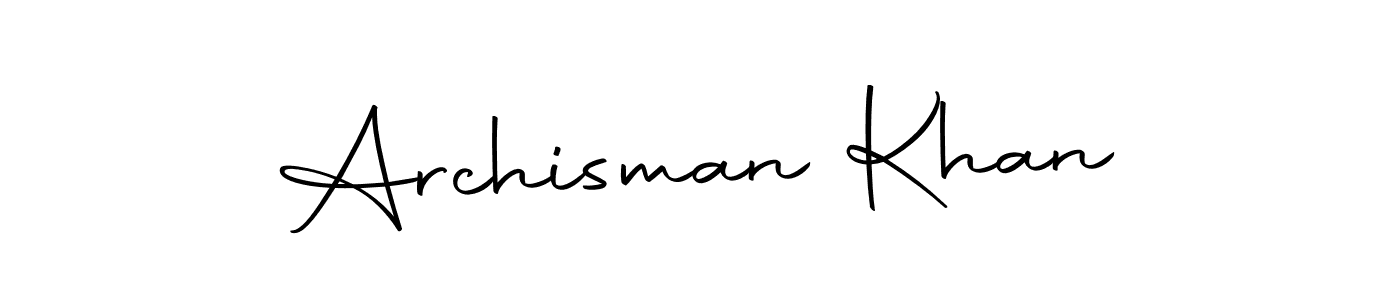 Make a beautiful signature design for name Archisman Khan. Use this online signature maker to create a handwritten signature for free. Archisman Khan signature style 10 images and pictures png