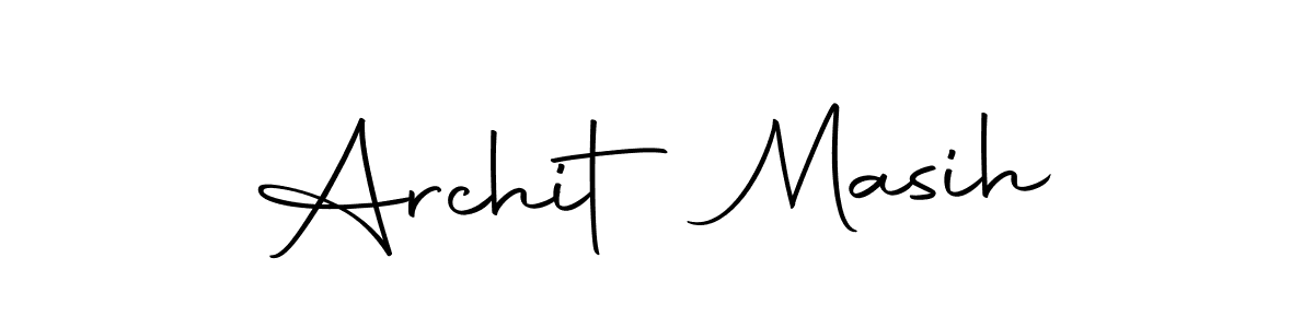 You should practise on your own different ways (Autography-DOLnW) to write your name (Archit Masih) in signature. don't let someone else do it for you. Archit Masih signature style 10 images and pictures png