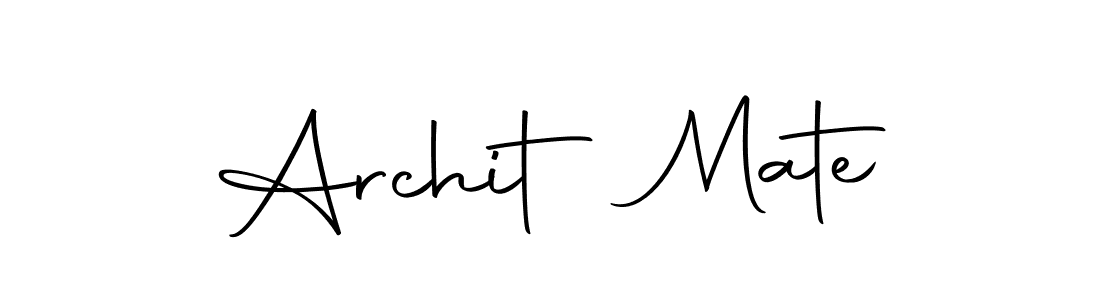Design your own signature with our free online signature maker. With this signature software, you can create a handwritten (Autography-DOLnW) signature for name Archit Mate. Archit Mate signature style 10 images and pictures png