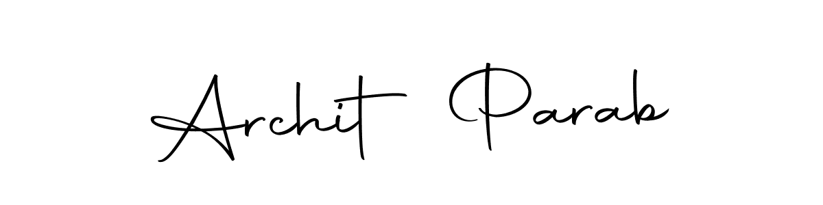Design your own signature with our free online signature maker. With this signature software, you can create a handwritten (Autography-DOLnW) signature for name Archit Parab. Archit Parab signature style 10 images and pictures png