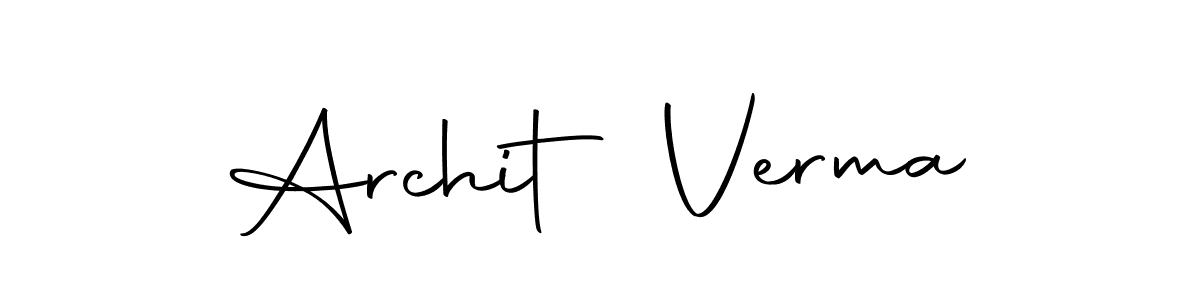 You can use this online signature creator to create a handwritten signature for the name Archit Verma. This is the best online autograph maker. Archit Verma signature style 10 images and pictures png