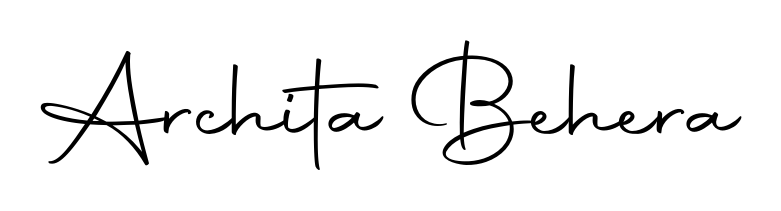 Looking for an artistic signature for Archita Behera? The Autography-DOLnW calligraphy style gives a sophisticated flow suitable for business cards and emails. Archita Behera signature style 10 images and pictures png