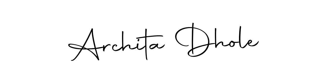 Archita Dhole stylish signature style. Best Handwritten Sign (Autography-DOLnW) for my name. Handwritten Signature Collection Ideas for my name Archita Dhole. Archita Dhole signature style 10 images and pictures png