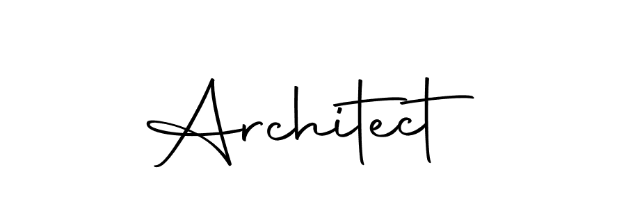 Design your own signature with our free online signature maker. With this signature software, you can create a handwritten (Autography-DOLnW) signature for name Architect. Architect signature style 10 images and pictures png