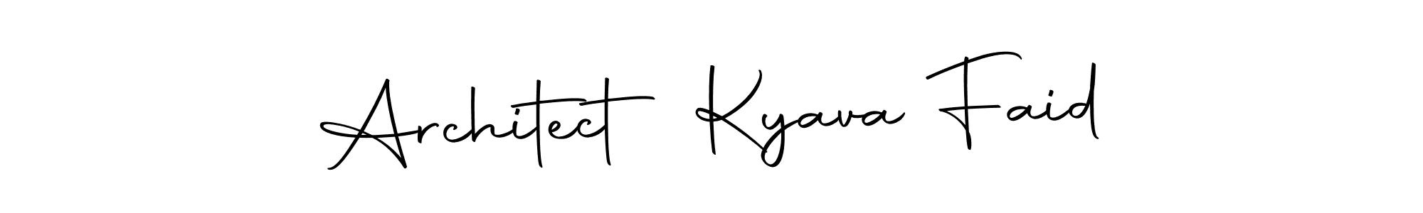 You can use this online signature creator to create a handwritten signature for the name Architect Kyava Faid. This is the best online autograph maker. Architect Kyava Faid signature style 10 images and pictures png