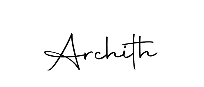 The best way (Autography-DOLnW) to make a short signature is to pick only two or three words in your name. The name Archith include a total of six letters. For converting this name. Archith signature style 10 images and pictures png