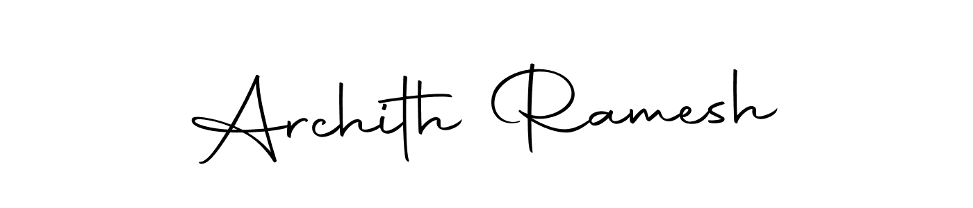 Make a beautiful signature design for name Archith Ramesh. With this signature (Autography-DOLnW) style, you can create a handwritten signature for free. Archith Ramesh signature style 10 images and pictures png