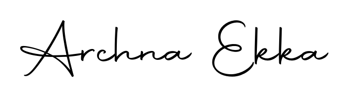 The Autography-DOLnW handwriting style adds charm and authenticity to name Archna Ekka. A wonderful choice for personal thank-you notes. Archna Ekka signature style 10 images and pictures png