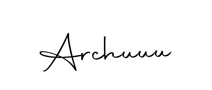 Design your own signature with our free online signature maker. With this signature software, you can create a handwritten (Autography-DOLnW) signature for name Archuuu. Archuuu signature style 10 images and pictures png