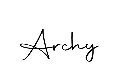 Design your own signature with our free online signature maker. With this signature software, you can create a handwritten (Autography-DOLnW) signature for name Archy. Archy signature style 10 images and pictures png