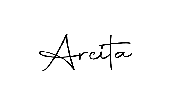 Use a signature maker to create a handwritten signature online. With this signature software, you can design (Autography-DOLnW) your own signature for name Arcita. Arcita signature style 10 images and pictures png