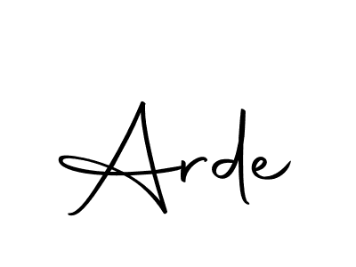 Create a beautiful signature design for name Arde. With this signature (Autography-DOLnW) fonts, you can make a handwritten signature for free. Arde signature style 10 images and pictures png