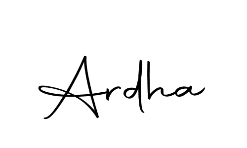 Make a beautiful signature design for name Ardha. With this signature (Autography-DOLnW) style, you can create a handwritten signature for free. Ardha signature style 10 images and pictures png