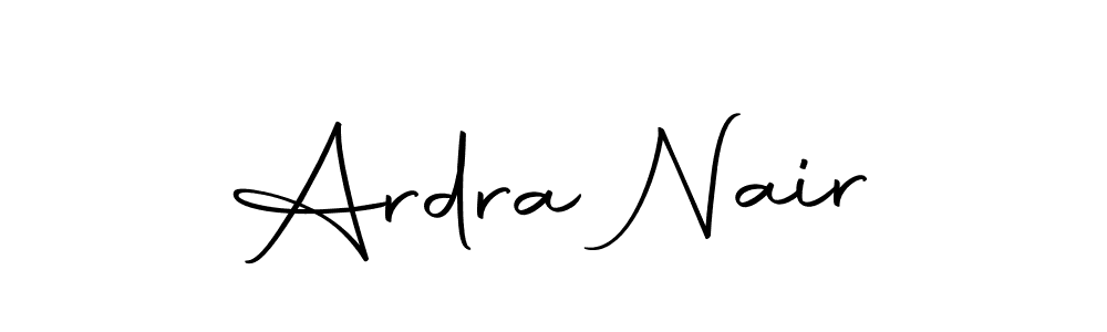 Create a beautiful signature design for name Ardra Nair. With this signature (Autography-DOLnW) fonts, you can make a handwritten signature for free. Ardra Nair signature style 10 images and pictures png