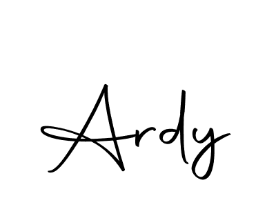 Make a beautiful signature design for name Ardy. With this signature (Autography-DOLnW) style, you can create a handwritten signature for free. Ardy signature style 10 images and pictures png