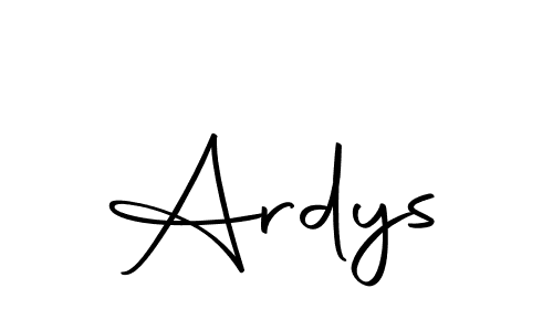 You should practise on your own different ways (Autography-DOLnW) to write your name (Ardys) in signature. don't let someone else do it for you. Ardys signature style 10 images and pictures png