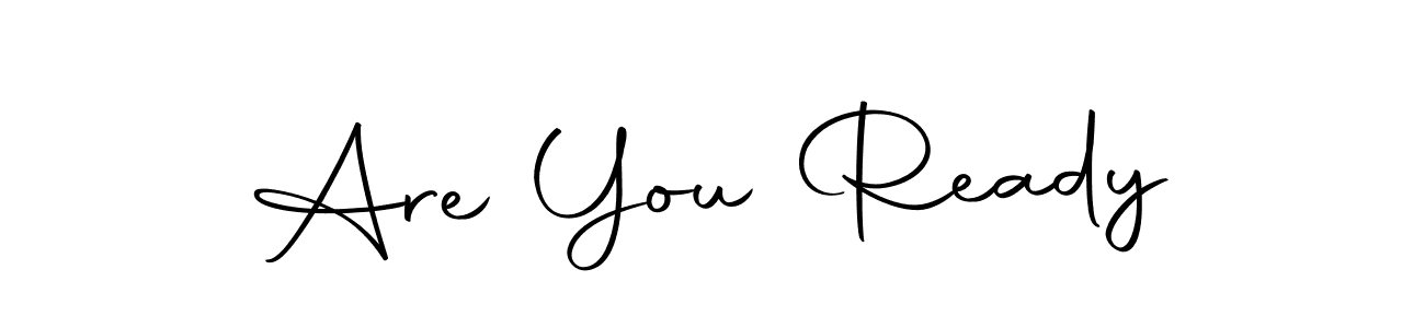 How to make Are You Ready name signature. Use Autography-DOLnW style for creating short signs online. This is the latest handwritten sign. Are You Ready signature style 10 images and pictures png