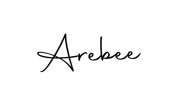 How to make Arebee signature? Autography-DOLnW is a professional autograph style. Create handwritten signature for Arebee name. Arebee signature style 10 images and pictures png