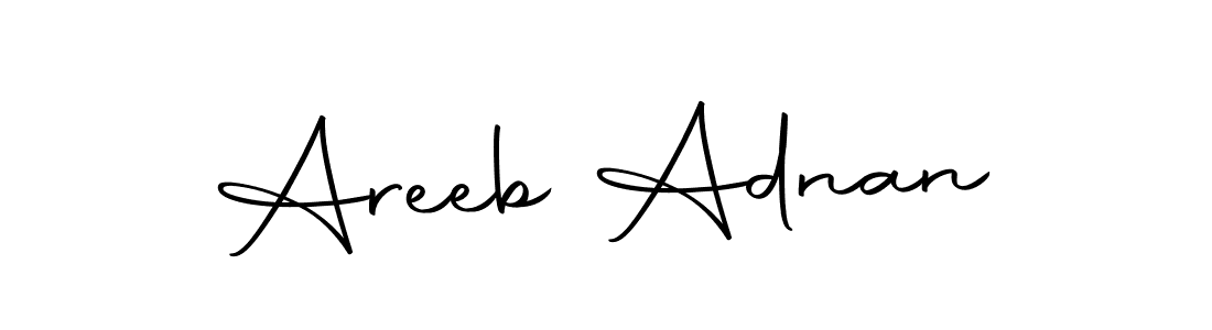 Make a beautiful signature design for name Areeb Adnan. Use this online signature maker to create a handwritten signature for free. Areeb Adnan signature style 10 images and pictures png