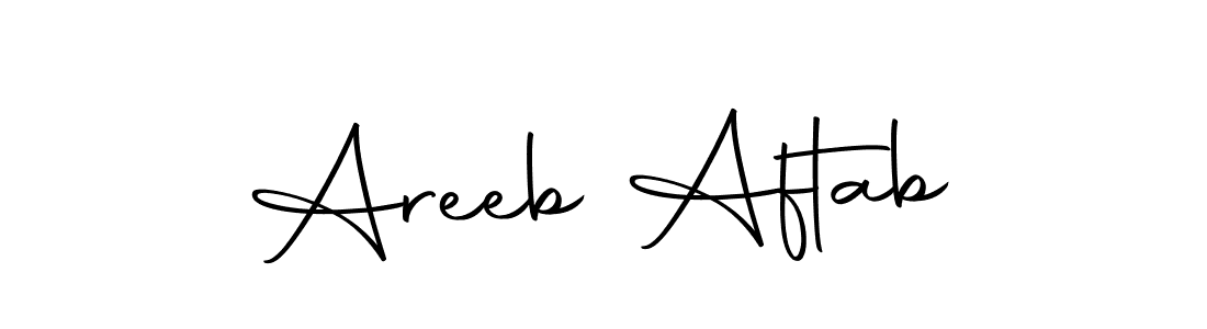 Here are the top 10 professional signature styles for the name Areeb Aftab. These are the best autograph styles you can use for your name. Areeb Aftab signature style 10 images and pictures png