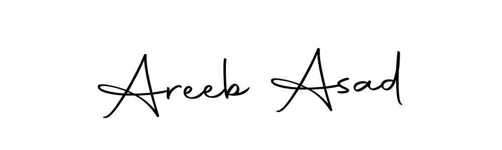 How to make Areeb Asad signature? Autography-DOLnW is a professional autograph style. Create handwritten signature for Areeb Asad name. Areeb Asad signature style 10 images and pictures png