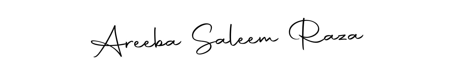 Create a beautiful signature design for name Areeba Saleem Raza. With this signature (Autography-DOLnW) fonts, you can make a handwritten signature for free. Areeba Saleem Raza signature style 10 images and pictures png