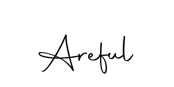 Use a signature maker to create a handwritten signature online. With this signature software, you can design (Autography-DOLnW) your own signature for name Areful. Areful signature style 10 images and pictures png