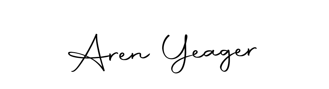 Make a beautiful signature design for name Aren Yeager. With this signature (Autography-DOLnW) style, you can create a handwritten signature for free. Aren Yeager signature style 10 images and pictures png