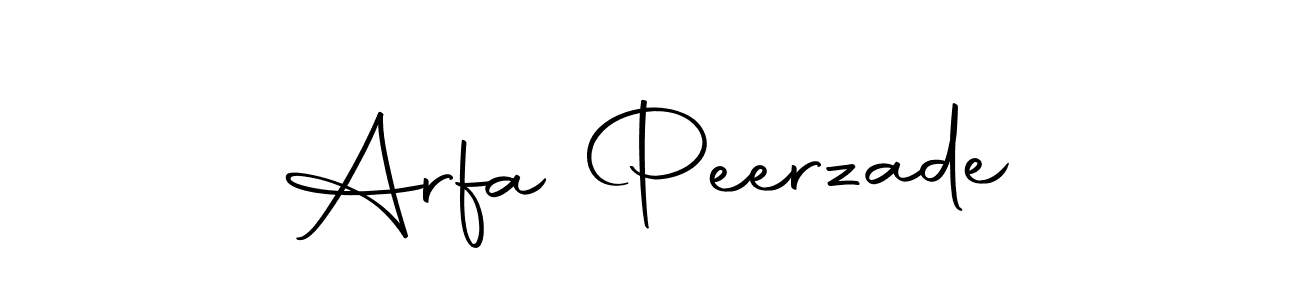 Make a beautiful signature design for name Arfa Peerzade. Use this online signature maker to create a handwritten signature for free. Arfa Peerzade signature style 10 images and pictures png