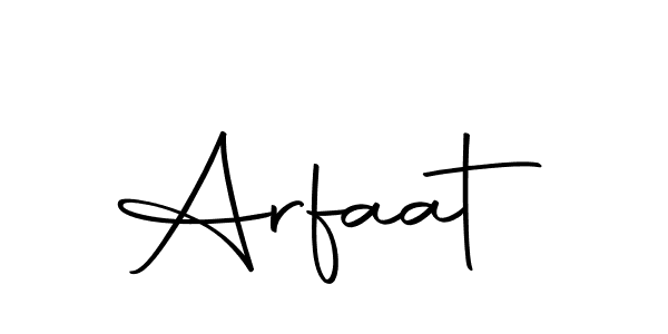 Create a beautiful signature design for name Arfaat. With this signature (Autography-DOLnW) fonts, you can make a handwritten signature for free. Arfaat signature style 10 images and pictures png