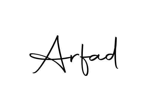 if you are searching for the best signature style for your name Arfad. so please give up your signature search. here we have designed multiple signature styles  using Autography-DOLnW. Arfad signature style 10 images and pictures png