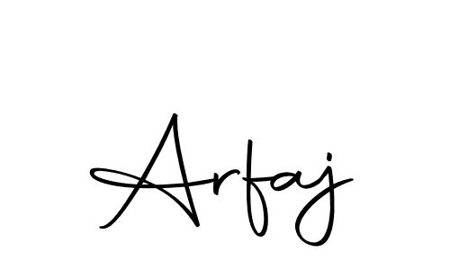 You can use this online signature creator to create a handwritten signature for the name Arfaj. This is the best online autograph maker. Arfaj signature style 10 images and pictures png