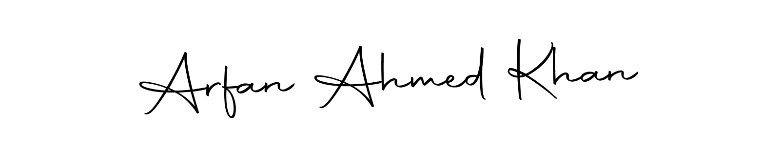 You should practise on your own different ways (Autography-DOLnW) to write your name (Arfan Ahmed Khan) in signature. don't let someone else do it for you. Arfan Ahmed Khan signature style 10 images and pictures png