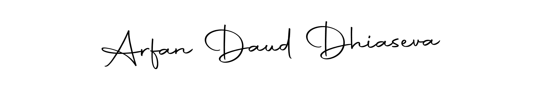 Make a beautiful signature design for name Arfan Daud Dhiaseva. With this signature (Autography-DOLnW) style, you can create a handwritten signature for free. Arfan Daud Dhiaseva signature style 10 images and pictures png