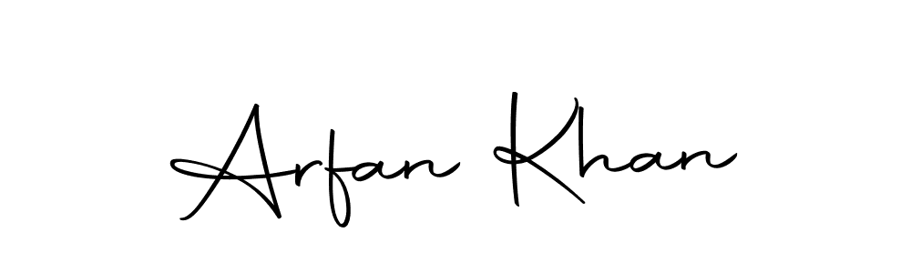 How to make Arfan Khan name signature. Use Autography-DOLnW style for creating short signs online. This is the latest handwritten sign. Arfan Khan signature style 10 images and pictures png